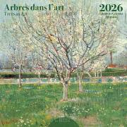 Calendrier mural 2026 Les arbres dans l'Art 12 illustrations 16 mois 30X30 cm Ed Desastre