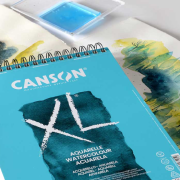Album Canson XL Aquarelle A5 300g 20fl 15x21cm Spirale Grain Fin