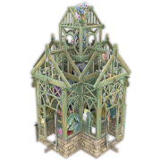 Carte 3D Véranda Verte 16x16 Décor en relief avec enveloppe