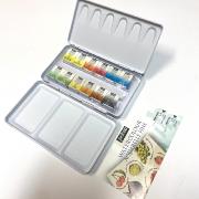 Aquarelle Fine Boite Pocket Métal 12 1/2 godets Pébéo