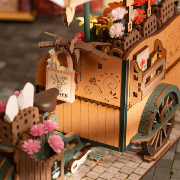 Kit Maquette 3D Puzzle Chariot de Fleurs Blossom Cart 24x16x21 cm TGS03 Création Set Rolife