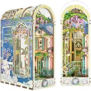 Kit Maquette Book Nook Jardin de Giverny 27x19x10 cm TQ138 Serre-livres 261 pièces Giverny Garden Miniature 3D  ToneCheer