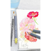 Crayons de couleur Aquarellables Goldfaber Set cadeau 36 couleurs Pinceau Faber Castell