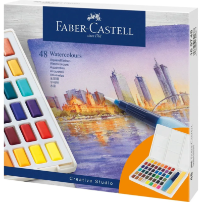 Aquarelle Boite 48 couleurs Creative Studio Faber-Castell