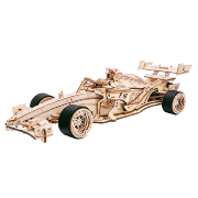 Maquette mécanique en bois Voiture de Course Formule1 29 cm 247 pièces LK505 Rokr