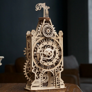 Ugears Maquette Bois Ancienne Tour Horloge  20 cm Puzzle 3D Mécanique  44 pièces