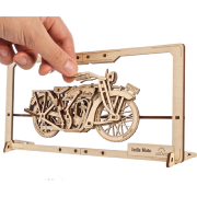 Ugears Maquette Cadre Bois Moto Puzzle 2.5D