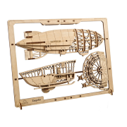 Ugears Maquette Cadre Bois Dirigeable Zeppelin Puzzle 2.5D