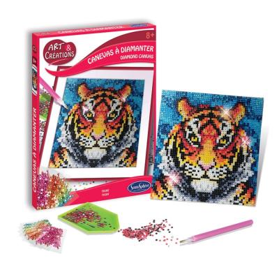 Kit Canevas à Diamanter Tigre 1 Tableau Art et Créations Sentosphère