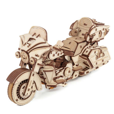 Maquette mécanique en bois Moto Bike 273 pièces 23×12×8cm Puzzle 3D Ewa Eco Wood Art