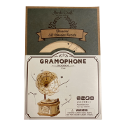 Maquette Bois Gramophone 18 cm Puzzle 3D de 122 pièces TG408 Rolife