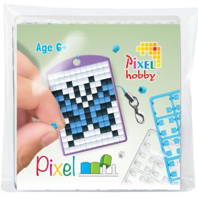 Kit Porte-Clés en Pixels Papillon à créer 3 x 4 cm Pixel Hobby