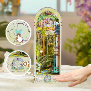 Kit Maquette Book Nook Jardin de Giverny 27x19x10 cm TQ138 Serre-livres 261 pièces Giverny Garden Miniature 3D  ToneCheer