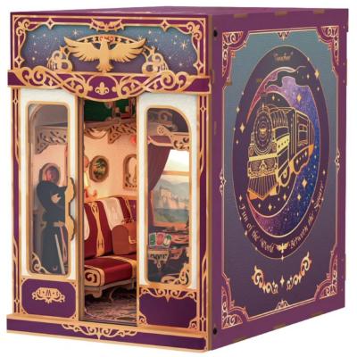 Kit Maquette Book Nook Cabine de Train Voyage Magique 22x16x22 cm TQ441 Magical Journey Miniature 3D ToneCheer