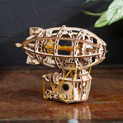 Ugears Maquette Bois Mini Steampunk Airship 17 cm Puzzle 3D Mécanique