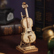 Maquette Bois Musique Violoncelle 20cm Puzzle 3D de 58 pièces TG411 Rolife