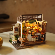 Kit Maquette 3D Coffee shop miniature à fabriquer n17 Café 28 cm DG162 Rolife