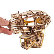 Ugears Maquette Bois Mini Steampunk Airship 17 cm Puzzle 3D Mécanique