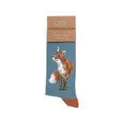 Chaussettes Homme Turquoise Renard Bambou Taille unique 41-46 Wrendale