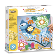 Coffret Pochoirs Motifs 5 Tableaux Printemps 3 ans Crealign