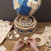 Maquette en bois Globe 52 cm ST003 567 pièces à fabriquer ST002 Rokr