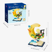 Briques de construction Le Petit Prince Nouvelle Lune H 13.5 cm Starry Ride New Moon Pantasy