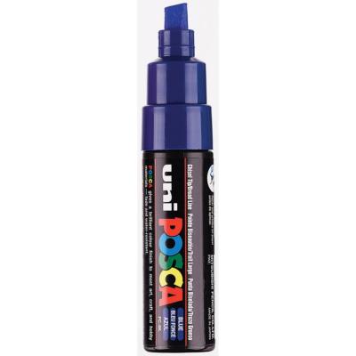 Marqueur Peinture Posca PC8K Bleu foncé Pointe large biseautée 8 mm