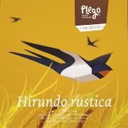 Kit de pliage Prédécoupé Hirondelle Rustique 27 cm Oiseau en Papier 3D Plego