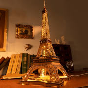 Kit Maquette 3D Tour Eiffel Lumineuse 22x22xH53 cm TGL01 Création Set Puzzle Rolife