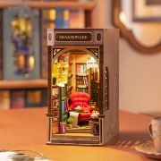 Kit Maquette Book Nook à fabriquer Librairie 18x10x24 cm TGB07 Serre-livres 3D miniature Rolife