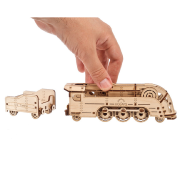 Ugears Maquette Bois Mini Locomotive 25 cm Puzzle 3D Mécanique