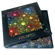 Puzzle Casse-tête Palapeli Galaxie 209 pièces uniques et Cadre 28x28 cm Curiosi