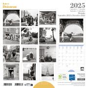 Calendrier mural 2025  Robert Doisneau 12 illustrations 16 mois 30X30 cm Ed Desastre