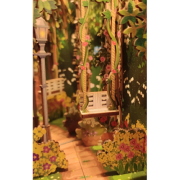 Kit Maquette Book Nook à fabriquer Enfants en Forêt 18x8x24.5 cm HTQ122 Serre-livres Secret Garden Miniature 3D