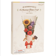 Maquette Bois Bouquet de 4 Fleurs Puzzle 3D TWB01 Rolife