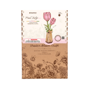 Maquette Bois Pot de Fleurs Tulipe Rose Puzzle 3D de 72 pièces TW082 Rolife
