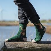 Chaussettes Homme Vert foncé Cerf Bambou Taille unique 41-46 Wrendale