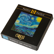 Mini-Puzzle Q Casse-tête Art 69 pièces Nuit Etoilée Van Gogh 12.5x12.5 cm Curiosi