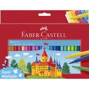 Feutres Pointe moyenne Pochette 50 couleurs Chateau Faber Castell