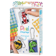 Kit Pixels 3 Porte-Clés Fun et  Livret 38 modèles Pixel Hobby