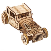 Ugears Maquette Bois Voiture Ancienne Hot Rod Furious Mouse Puzzle 3D Mécanique