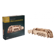 Ugears Maquette Bois Mini Locomotive 25 cm Puzzle 3D Mécanique