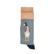 Chaussettes Homme Bleu pétrole Canard Bambou Taille unique 41-46 Wrendale