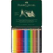 Crayons de couleur Aquarellables Albrecht Dürer Boîte métal de  24 couleurs Faber Castell