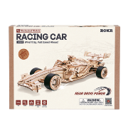 Maquette mécanique en bois Voiture de Course Formule1 29 cm 247 pièces LK505 Rokr