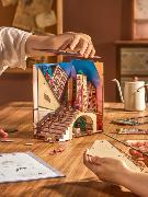 Kit Maquette Book Nook à fabriquer Scène de Rue 23x13x25cm TGB13 Serre-livres Street Scene 3D miniature Rolife