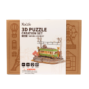 Kit Maquette 3D Puzzle Tram vert Sakura Journey 23x14x17 cm TGS02 Création Set Lumineux Rolife