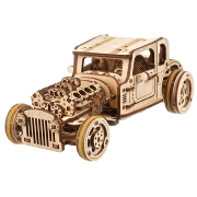 Ugears Maquette Bois Voiture Ancienne Hot Rod Furious Mouse Puzzle 3D Mécanique