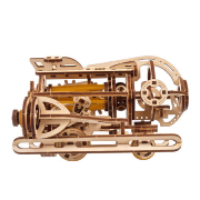 Ugears Maquette Bois Mini Steampunk sous-marin 14 cm Puzzle 3D Mécanique