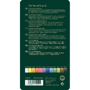 Crayons Pastel Pitt Boite métal 12 couleurs Faber Castell